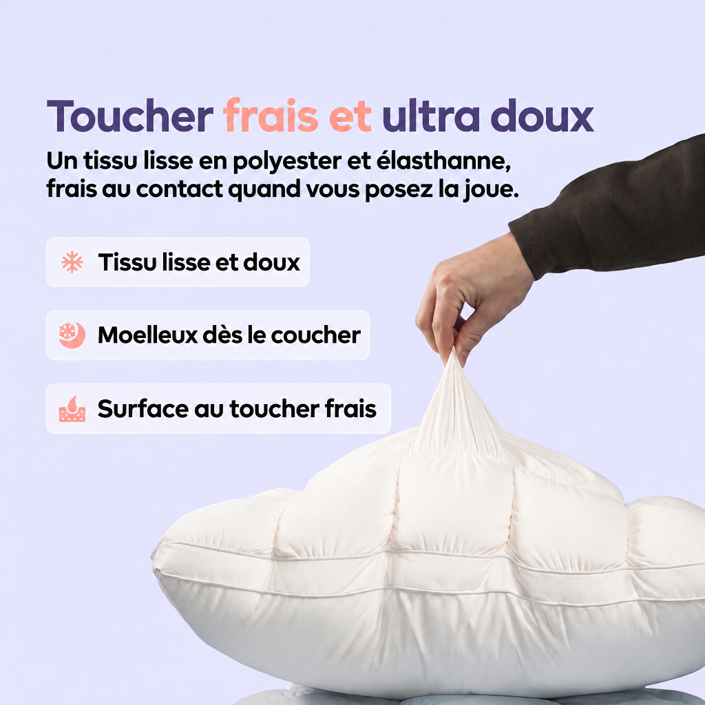 Toucher frais et ultra doux : dessus en polyester et élasthanne