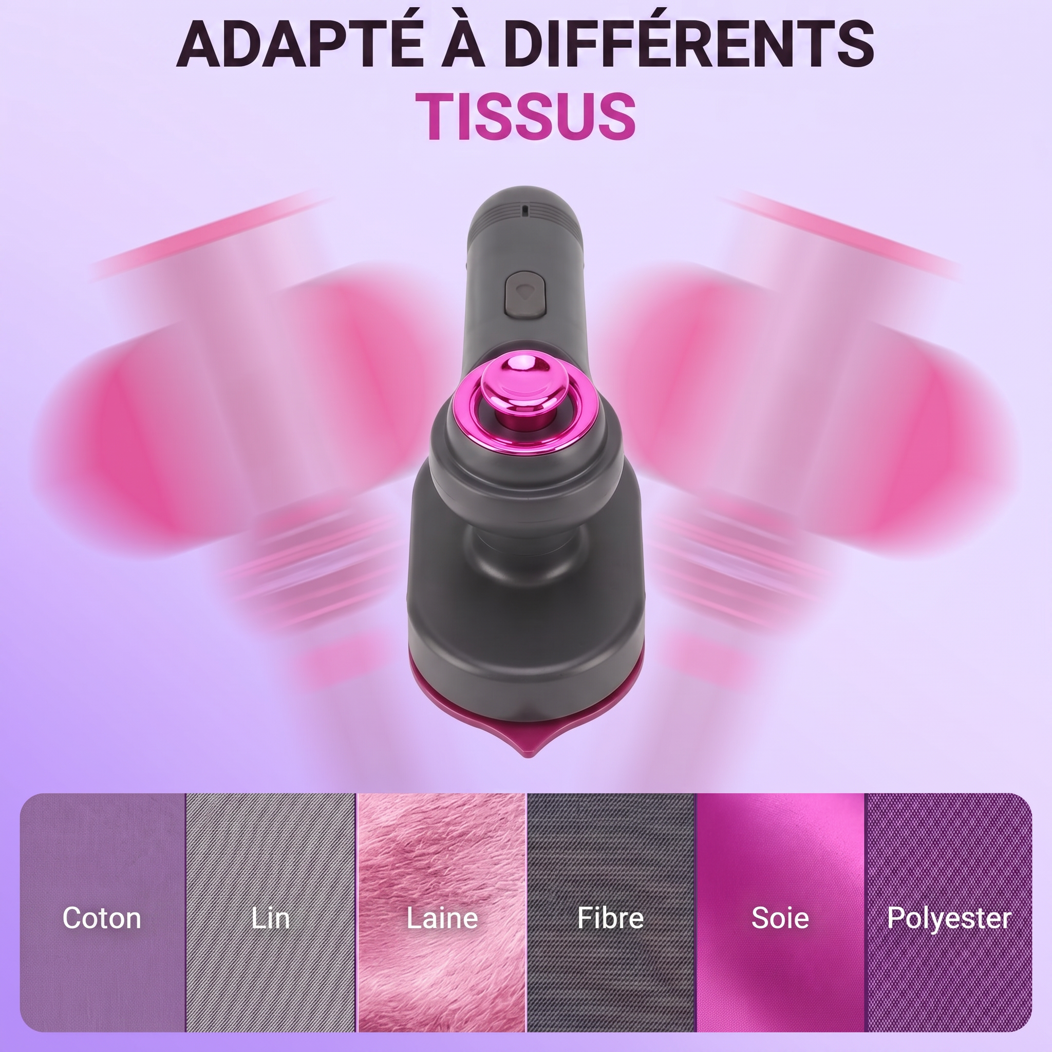 -50 % · OFFRE LIMITÉE · SteamPress™ · Défroisseur vapeur et fer à repasser