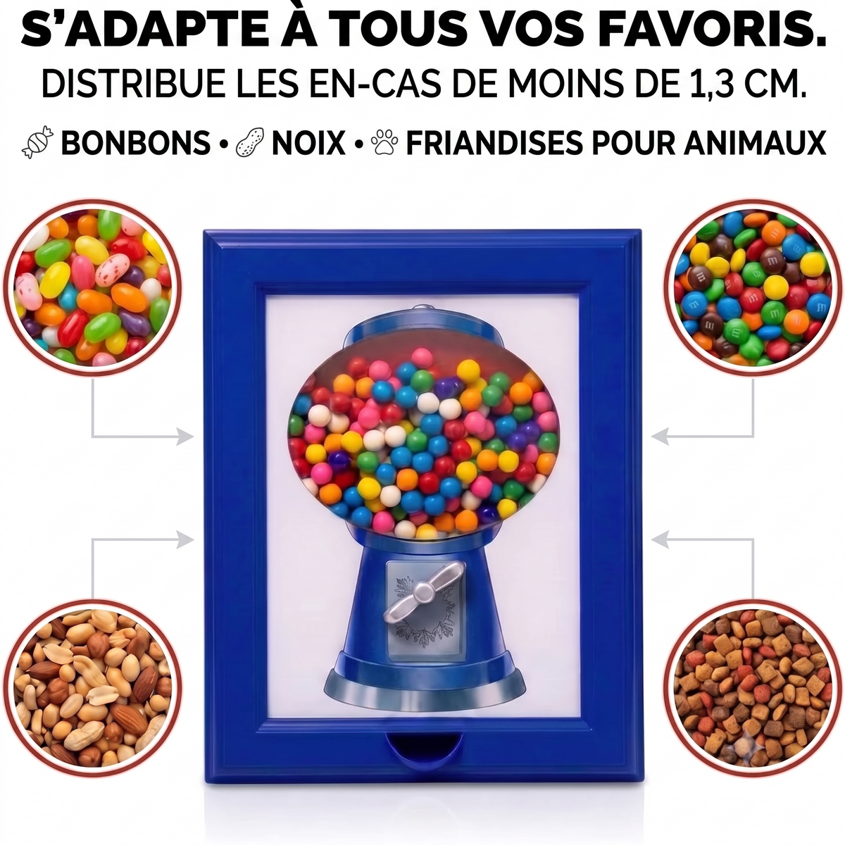 -50 % · OFFRE LIMITÉE · SweetPeek™ · Distributeur de bonbons mural