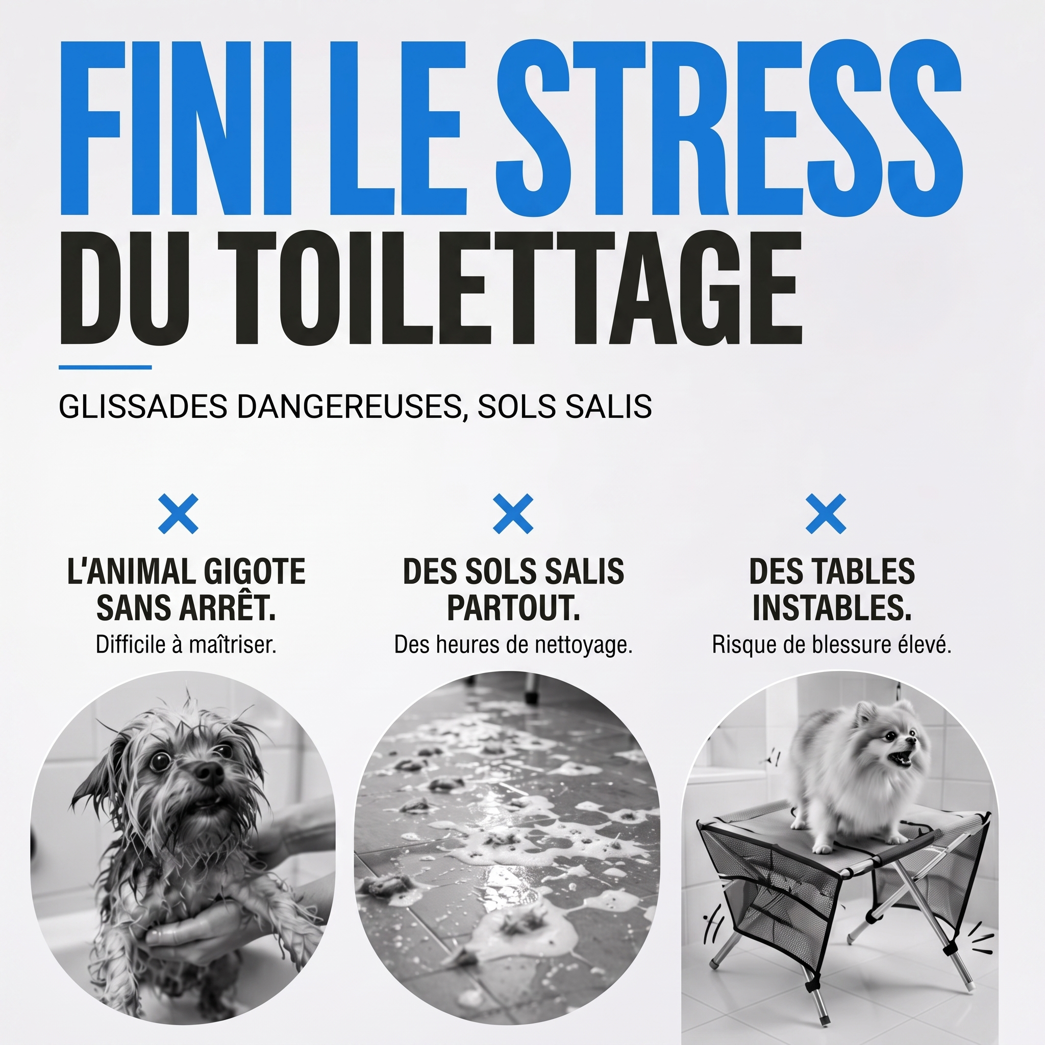 -50 % · OFFRE LIMITÉE · GroomStation™ · Table de toilettage