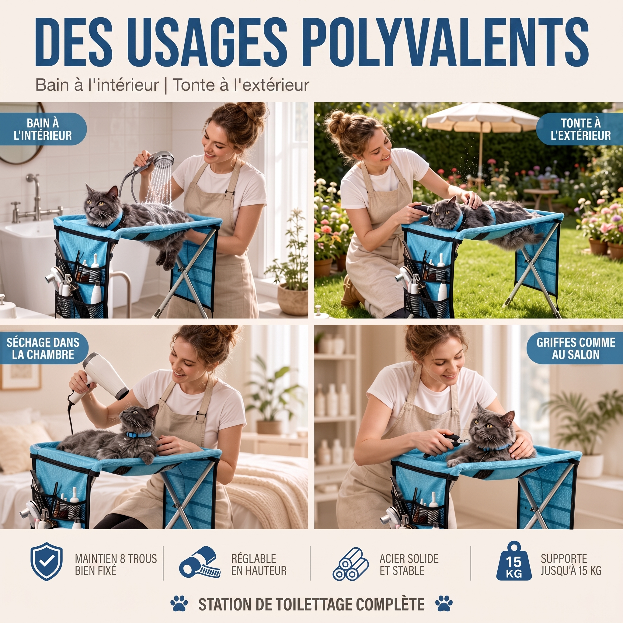 -50 % · OFFRE LIMITÉE · GroomStation™ · Table de toilettage