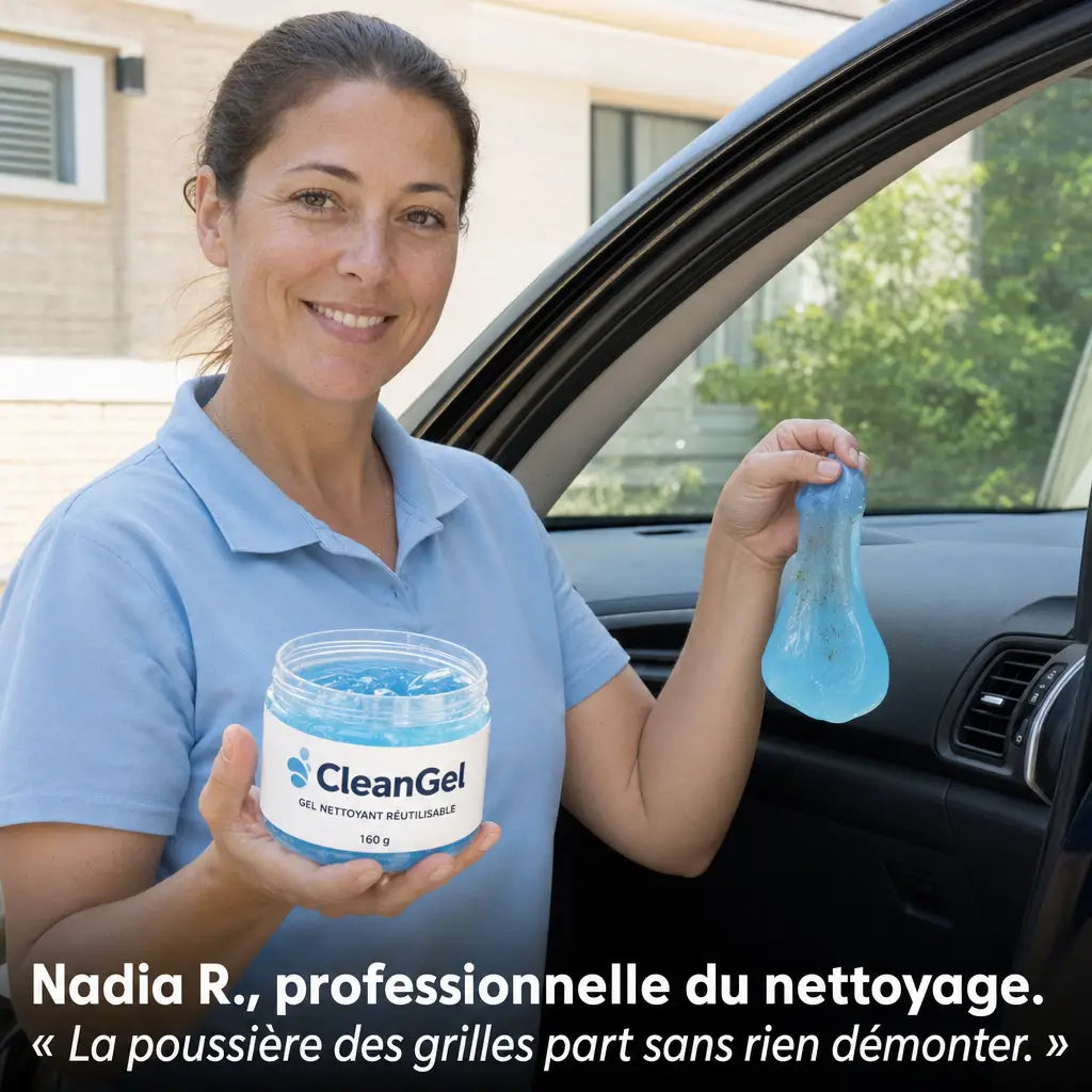 Nadia R., professionnelle du nettoyage, recommande CleanGel