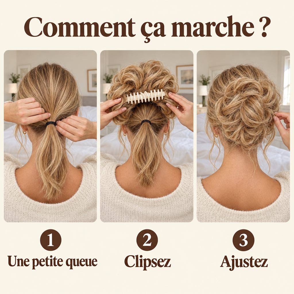 Comment ça marche : une petite queue, clipsez, ajustez