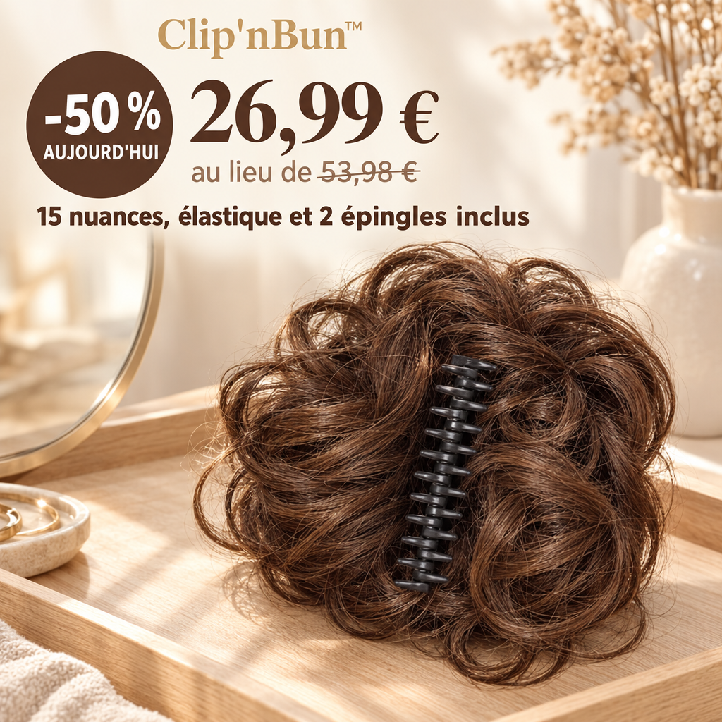 Clip'nBun -50 % aujourd'hui : 26,99 € au lieu de 53,98 €
