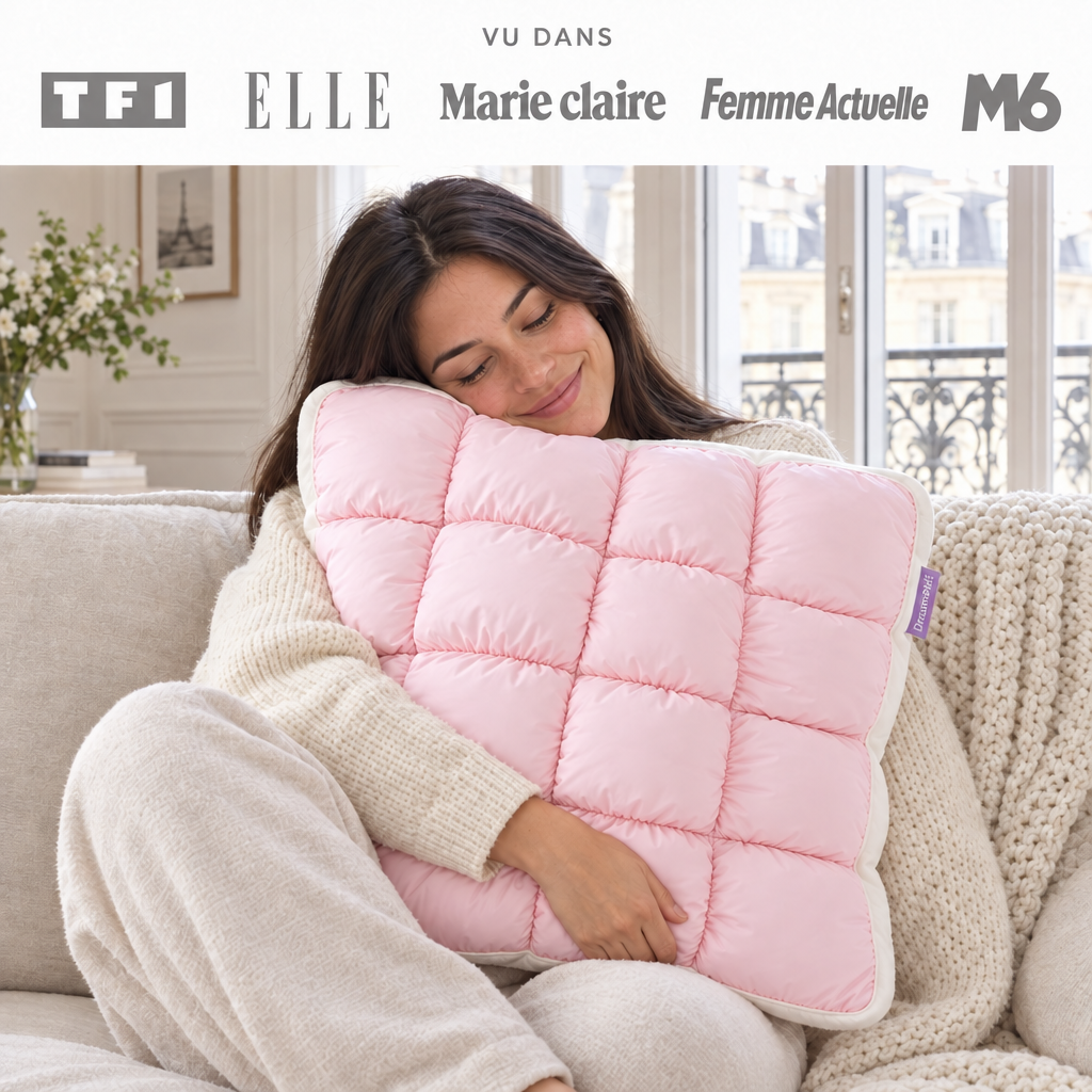DreamPuff rose bébé sur le canapé, vu dans les médias