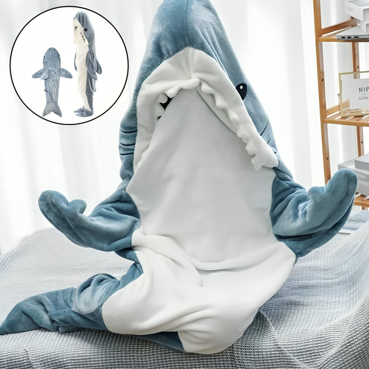 50 % DE REMISE TEMPORAIRE | CozyFin™ | Sharkie couverture portable douillette