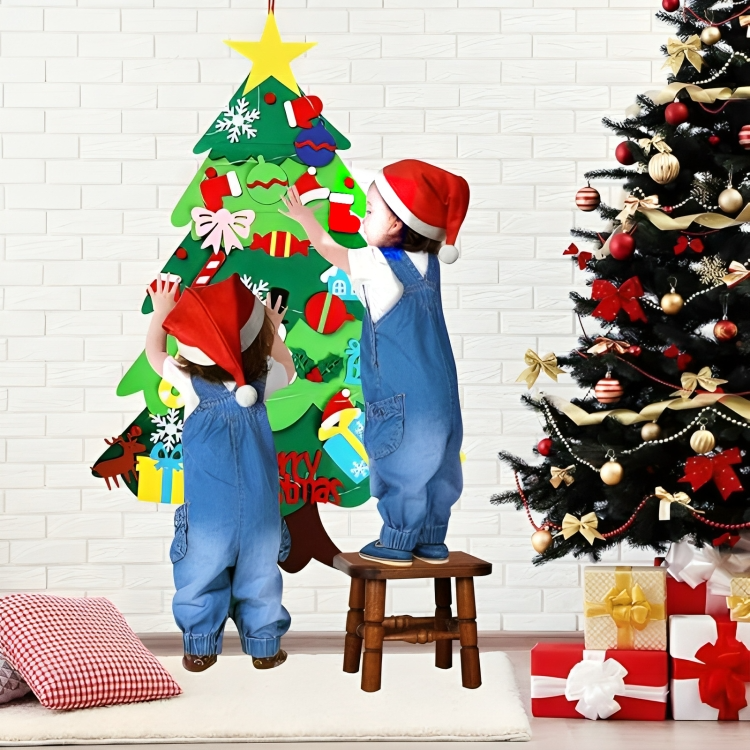 50% DE RABAIS TEMPORAIRE | JollyTree™ | DIY Arbre de Noël en feutre pour enfants