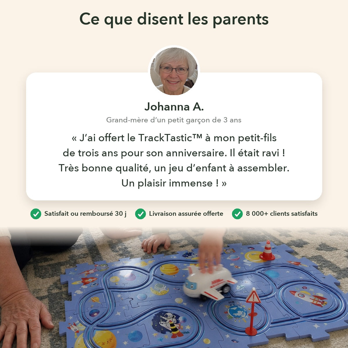-50 % · OFFRE LIMITÉE · TrackTastic™ · Des heures de plaisir pour votre enfant !