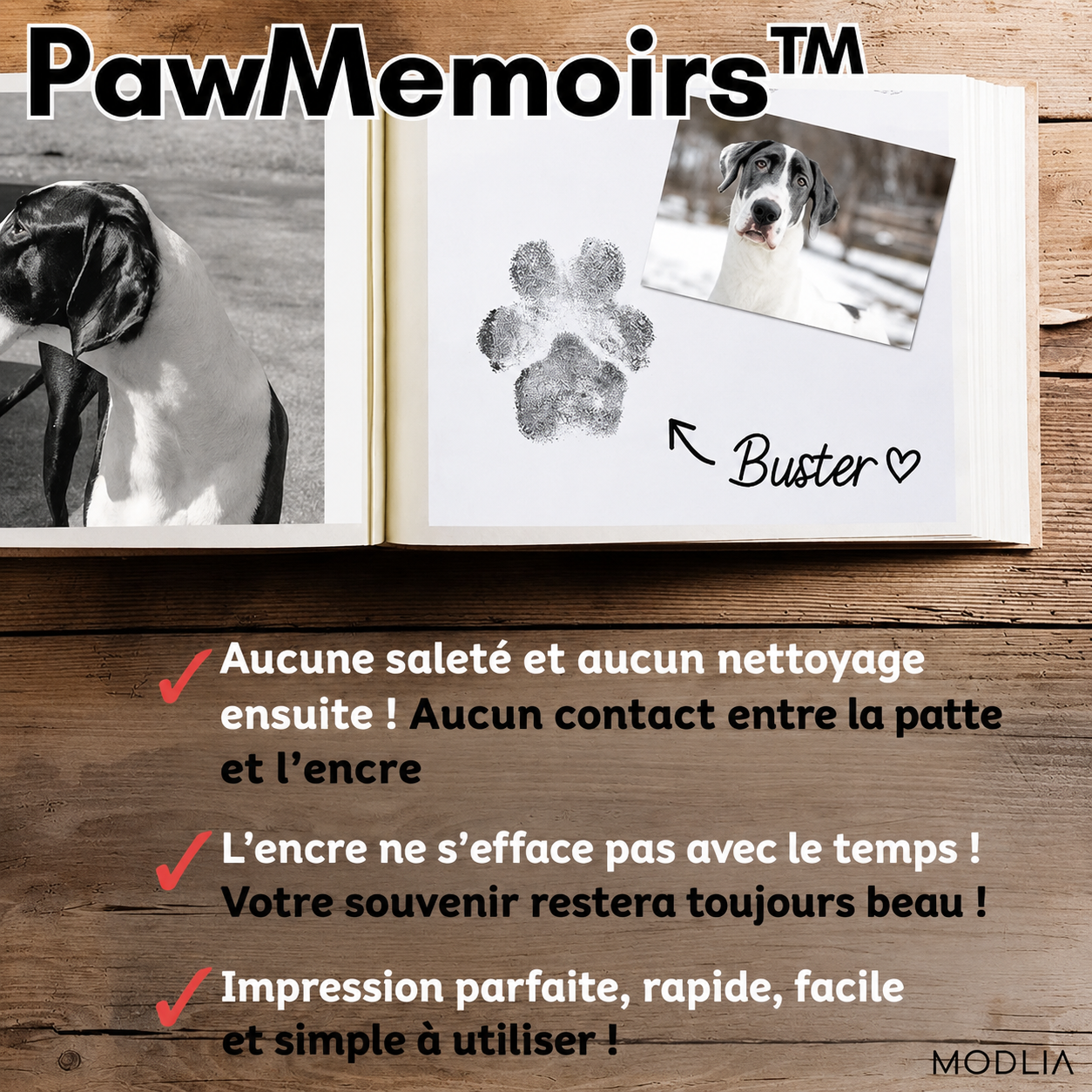-50 % · OFFRE LIMITÉE · PawMemoirs™ - Souvenirs avec empreinte de patte
