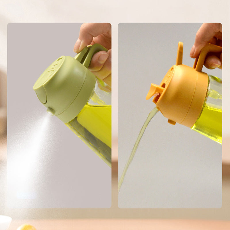 -50 % · OFFRE LIMITÉE · Splash&Drizzle™ · Vaporisateur d'huile 2-en-1 et distributeur en verre