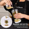 50% DE REDUCTION TEMPORAIRE | PickleVault™ | Verre à cornichons avec séparation sèche-humide