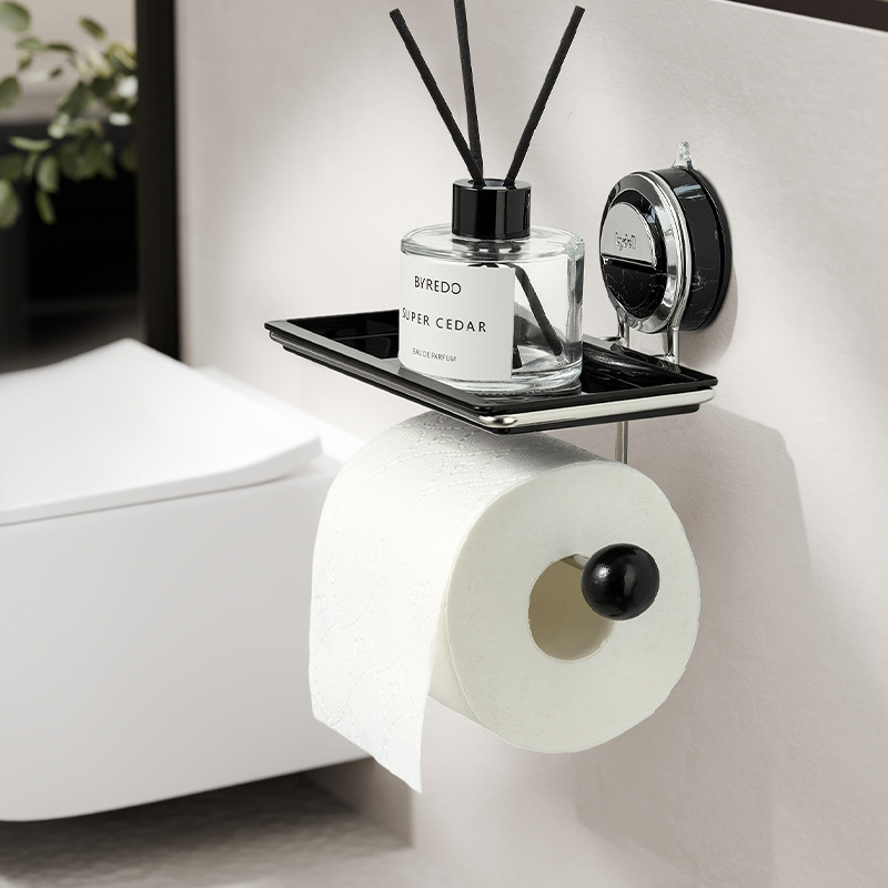 50% DE RABAIS TEMPORAIRE | StickNRoll™ | Porte-papier toilette à ventouse sans perçage
