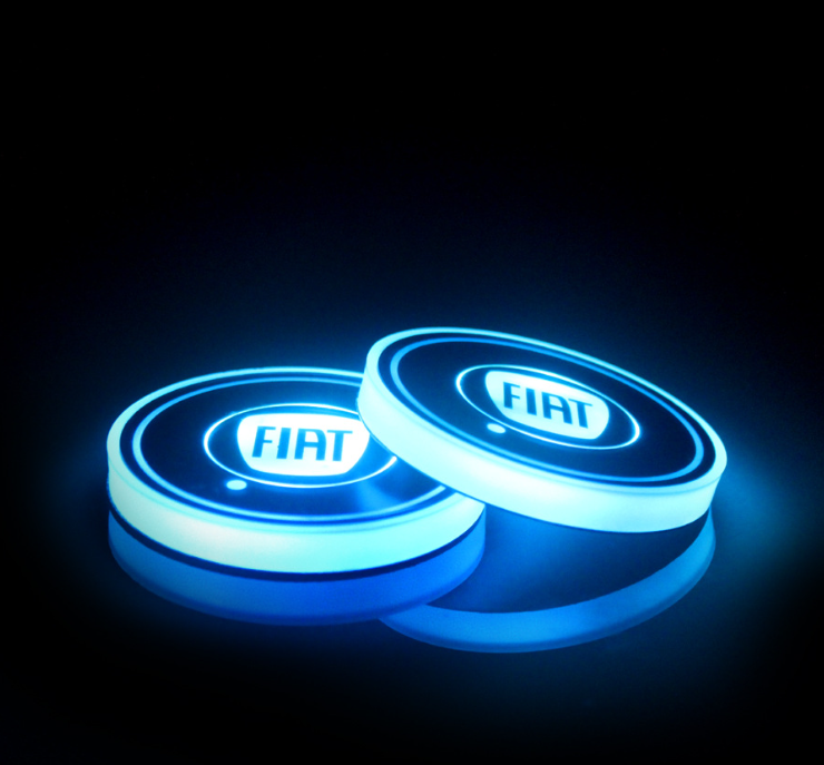1+1 OFFERT · AUJOURD'HUI · LumiCoasters™ · Porte-gobelets lumineux pour voiture