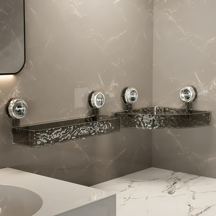 50 % DE RABAIS TEMPORAIRE | LuxeShelf™ | Organisateur de douche à ventouse luxueux