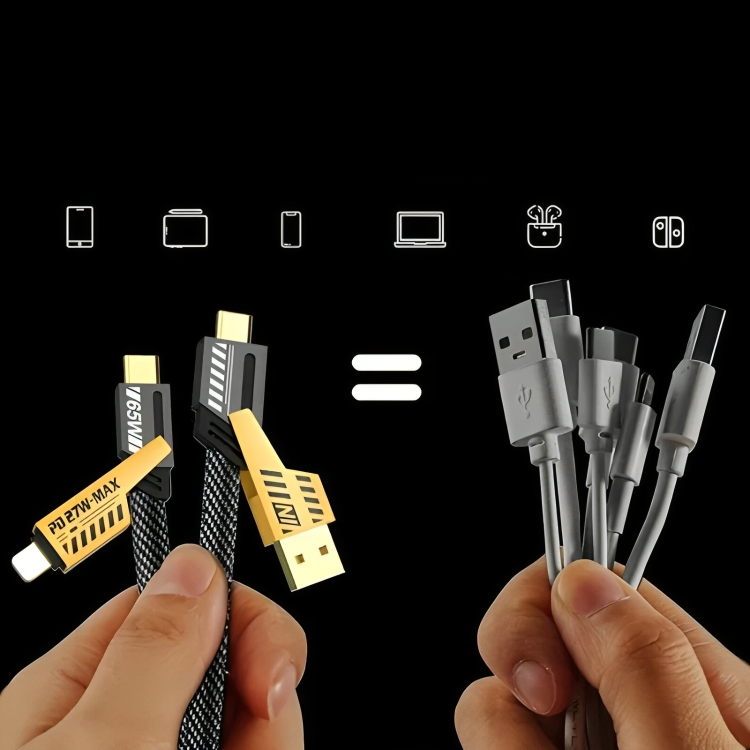1 + 1 GRATUIT AUJOURD'HUI | FusionCord™ | Câble de charge rapide 4-en-1 65W