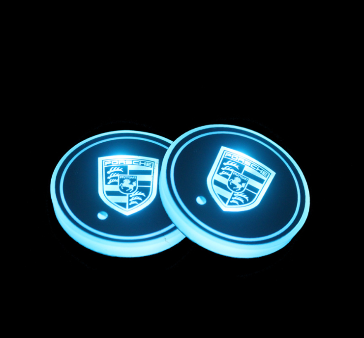1+1 OFFERT · AUJOURD'HUI · LumiCoasters™ · Porte-gobelets lumineux pour voiture