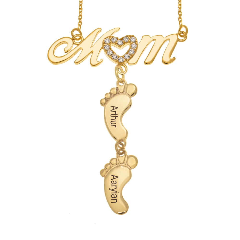 50% DE REMISE TEMPORAIRE | LittleSteps™ | Collier de nom de pied de bébé personnalisé