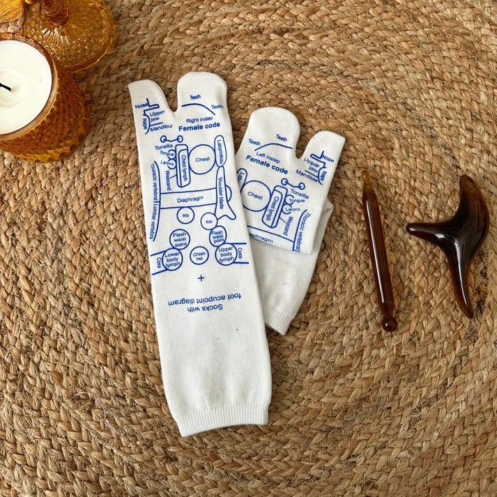50 % DE REMISE TEMPORAIRE | TheraSocks™ | Chaussettes de massage réflexologique
