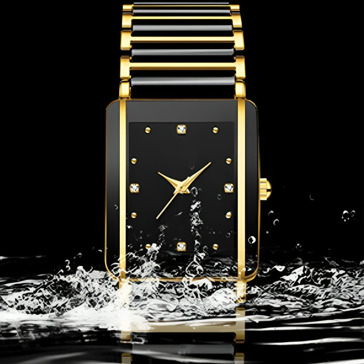 50 % DE REMISE TEMPORAIRE | ChronoLux™ | Montre de luxe carrée
