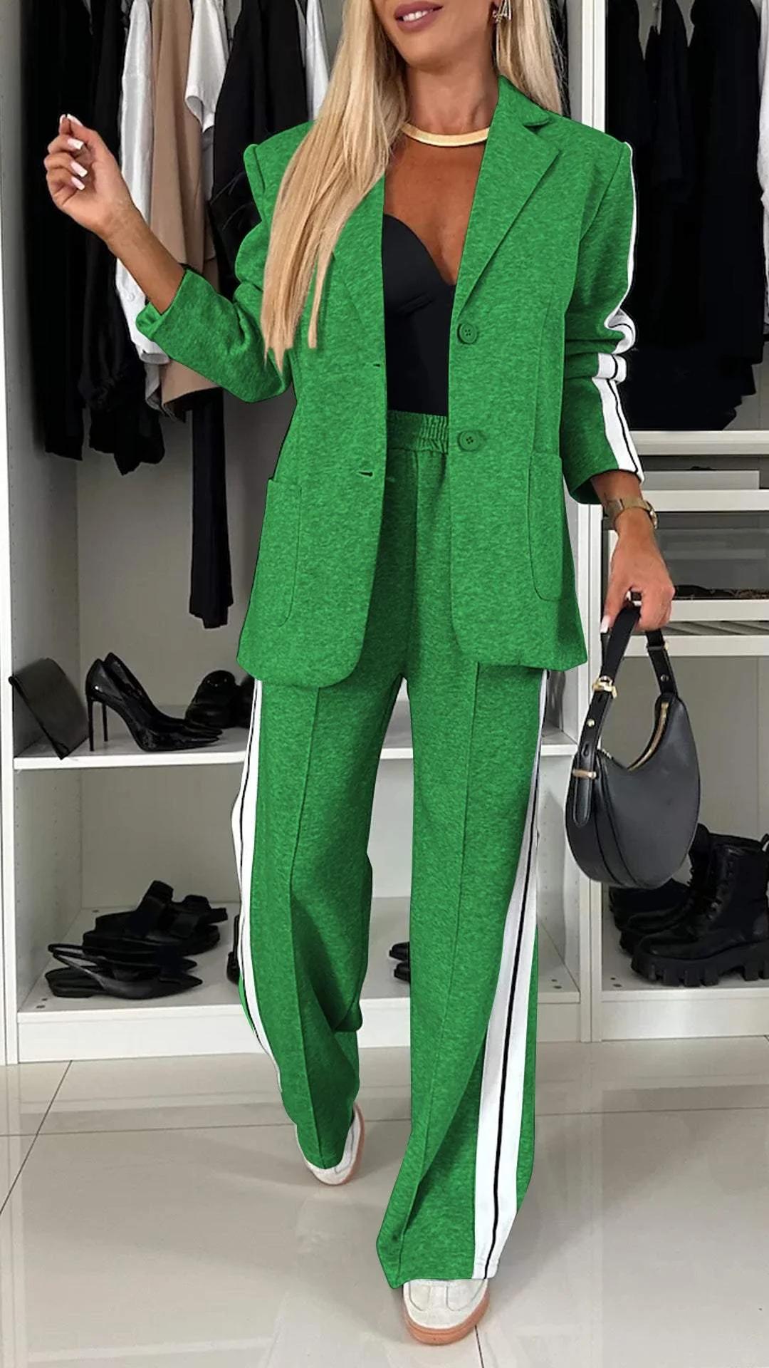 50% DE REMISE TEMPORAIRE | Lysandra™ | Ensemble blazer et pantalon stylé