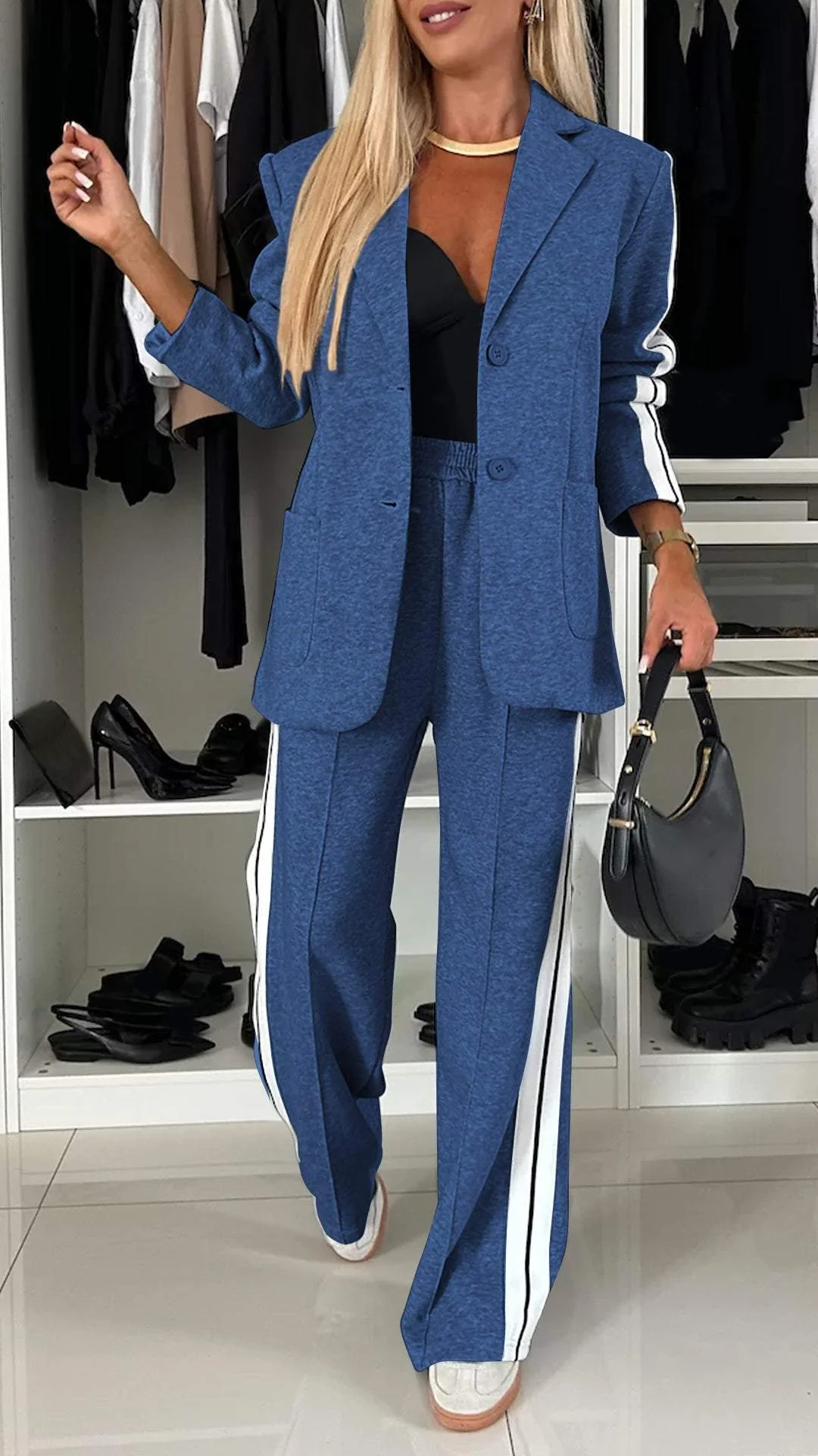 50% DE REMISE TEMPORAIRE | Lysandra™ | Ensemble blazer et pantalon stylé