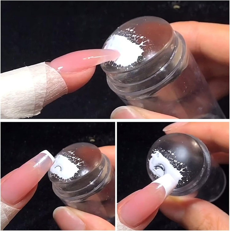 1 + 1 GRATUIT AUJOURD'HUI | TipStamp™ | Set de tampon pour manucure French Tip