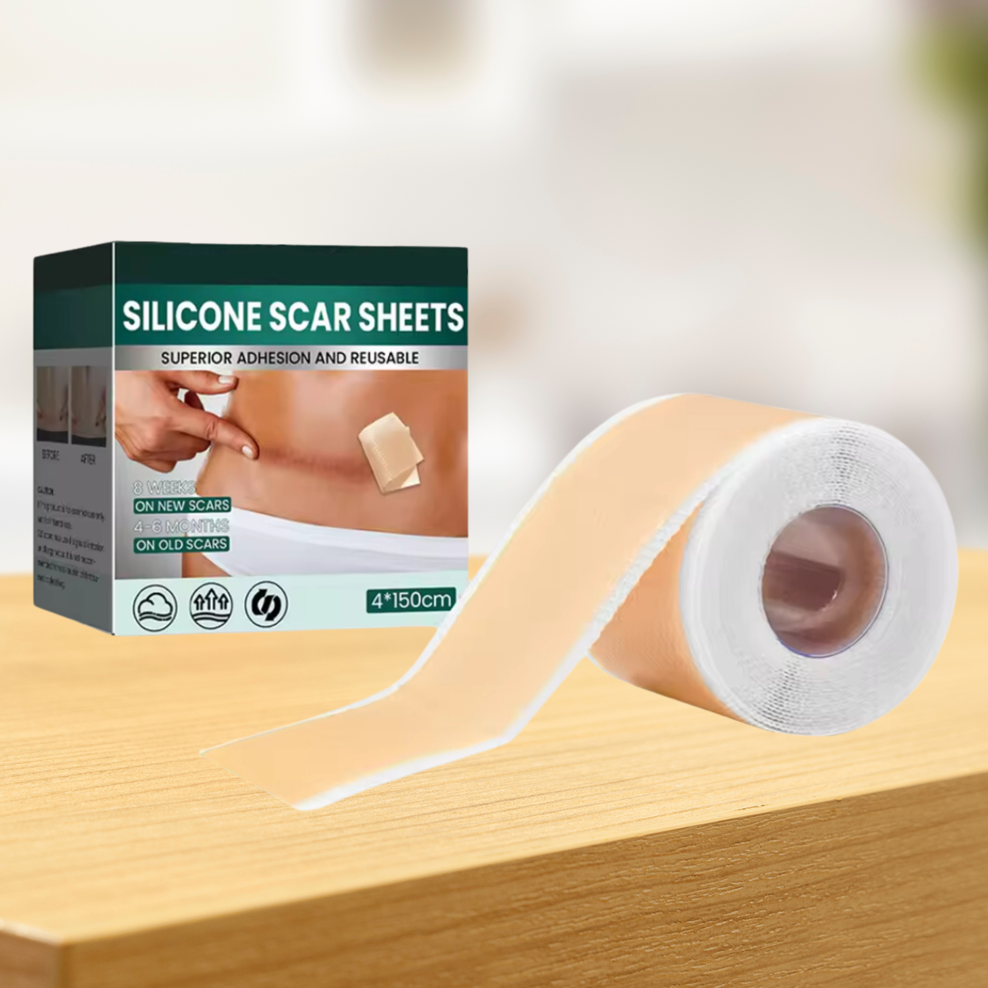 1 + 1 GRATUIT AUJOURD'HUI | SkinMend™ | Feuilles de silicone pour cicatrices
