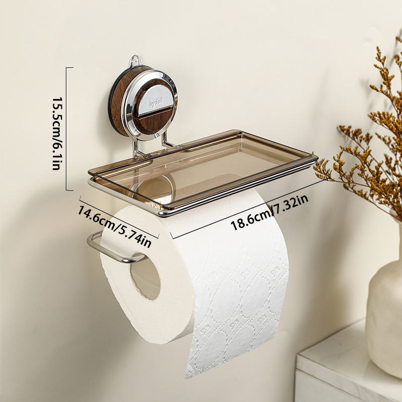 50% DE RABAIS TEMPORAIRE | StickNRoll™ | Porte-papier toilette à ventouse sans perçage