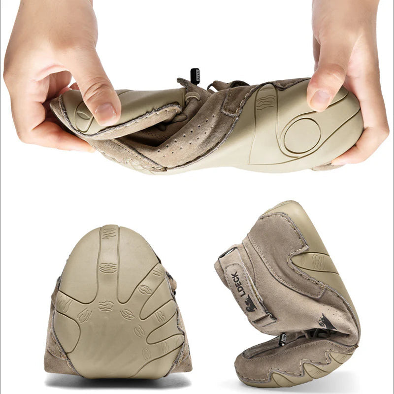 50% DE REMISE TEMPORAIRE | EnduraWalk™ | Chaussures orthopédiques en cuir imperméables et respirantes