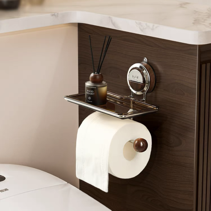 50% DE RABAIS TEMPORAIRE | StickNRoll™ | Porte-papier toilette à ventouse sans perçage