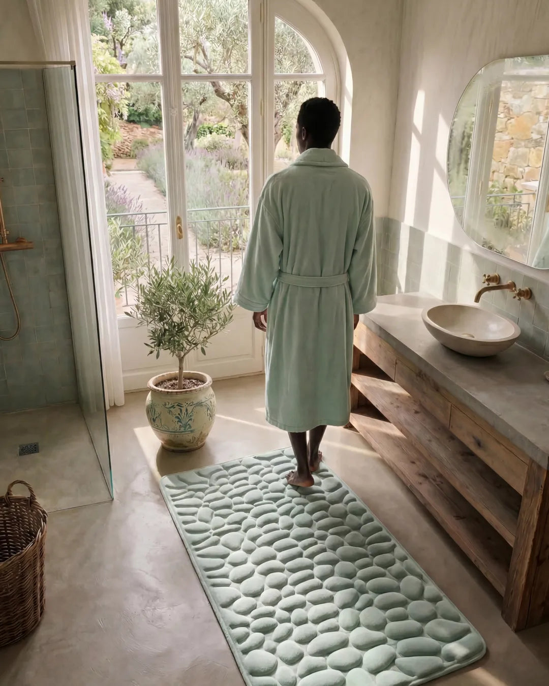 -50 % · OFFRE LIMITÉE · ZenDry™ · Tapis de bain