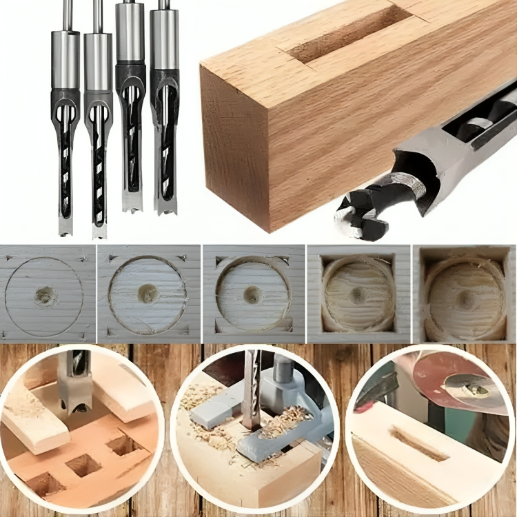 50% DE REMISE TEMPORAIRE | ChiselPro™ | Forets à bois pour trous carrés