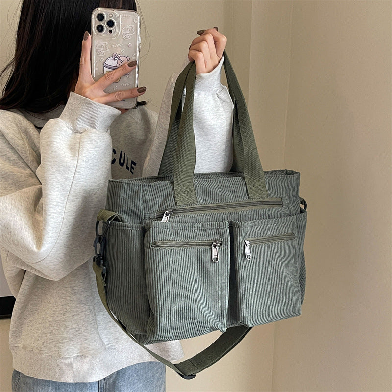 50% DE REMISE TEMPORAIRE | CordyBag™ | Grand sac en corduroy