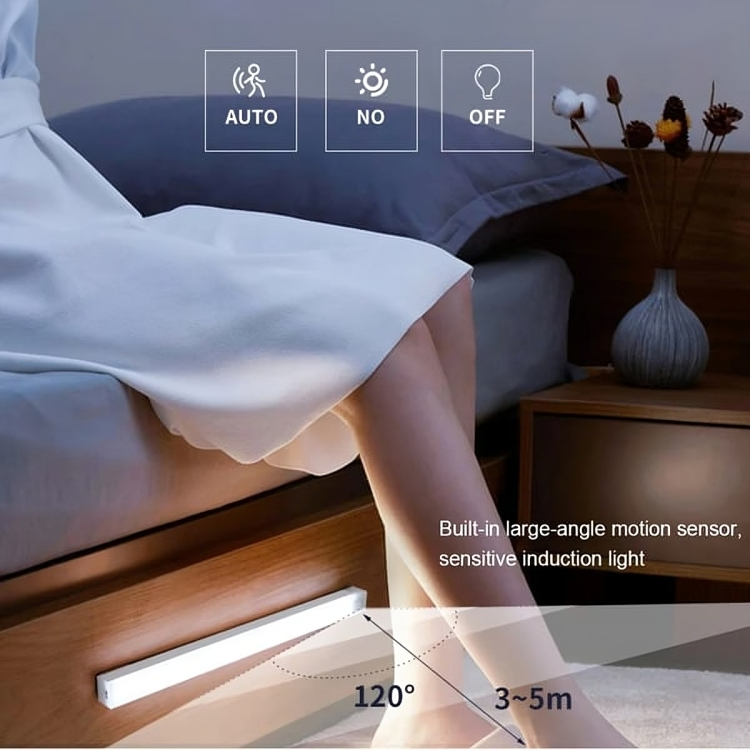 1 + 1 GRATUIT AUJOURD'HUI | MotionGlow™ | Lampe de nuit LED sans fil avec détecteur de mouvement
