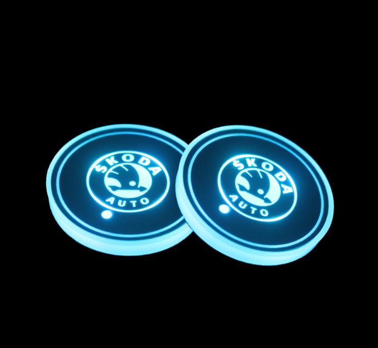 1+1 OFFERT · AUJOURD'HUI · LumiCoasters™ · Porte-gobelets lumineux pour voiture