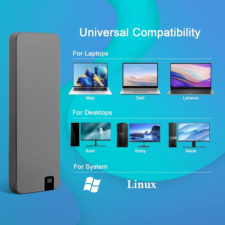 50 % DE REMISE TEMPORAIRE | BlitzSpeed™ | Disque dur externe portable mini