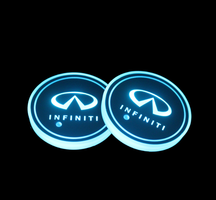 1+1 OFFERT · AUJOURD'HUI · LumiCoasters™ · Porte-gobelets lumineux pour voiture