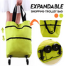 50 % DE REMISE TEMPORAIRE | TrolleyTote™ | Sac de courses pliable avec roues