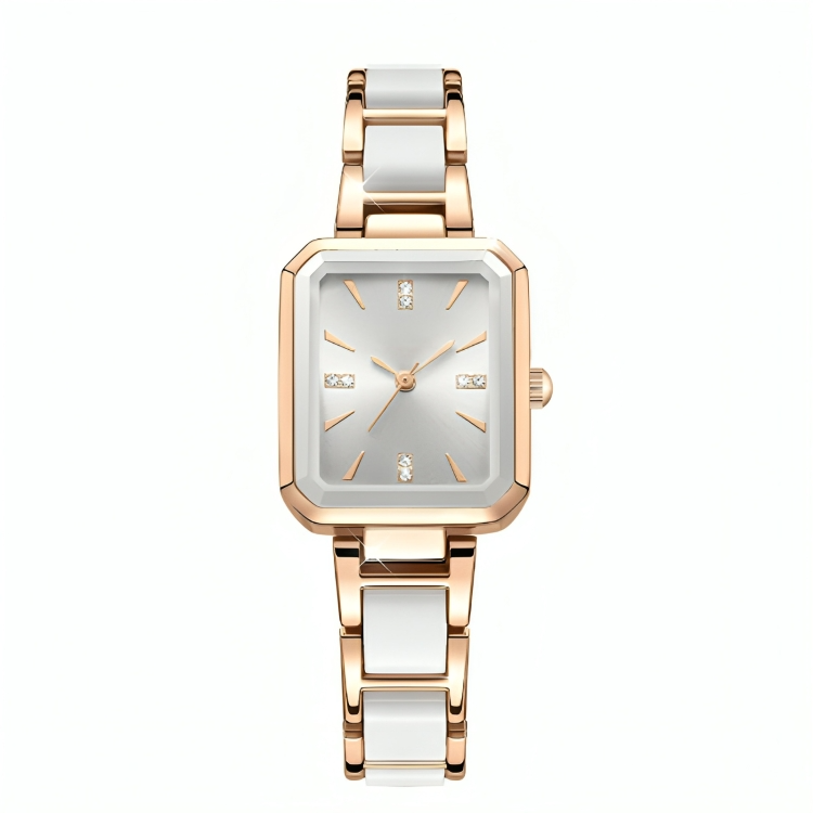 50% DE REMISE TEMPORAIRE | TimeLuxe™ | Montre bracelet en quartz rectangulaire élégante pour femmes