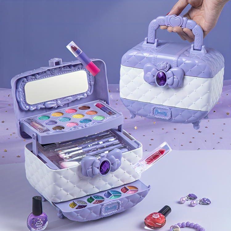 50% DE REMISE TEMPORAIRE | TinyGlam™ | Kit de maquillage lavable adapté aux enfants