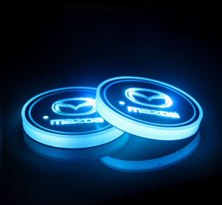 1+1 OFFERT · AUJOURD'HUI · LumiCoasters™ · Porte-gobelets lumineux pour voiture