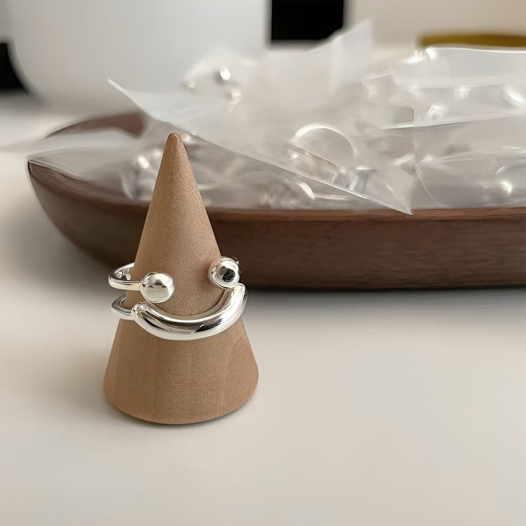 -50 % · OFFRE LIMITÉE · PositiviRing™ · Bague réglable Smiley