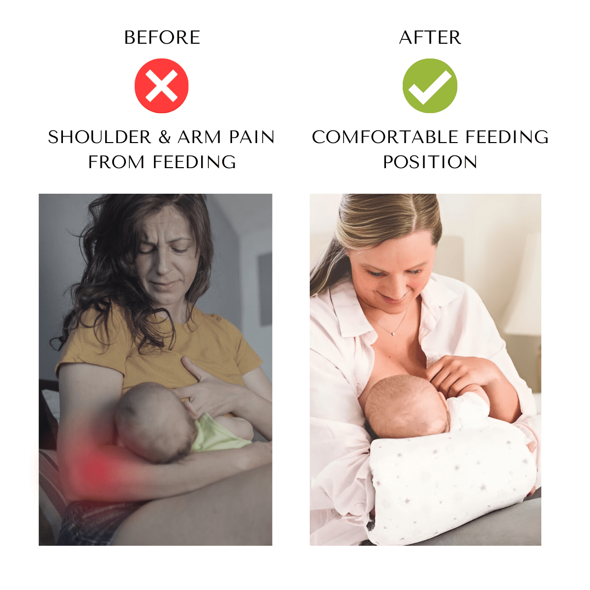1 + 1 GRATUIT AUJOURD'HUI | NurturePillow™ | Coussin d'allaitement pour soutenir les bras pour bébés