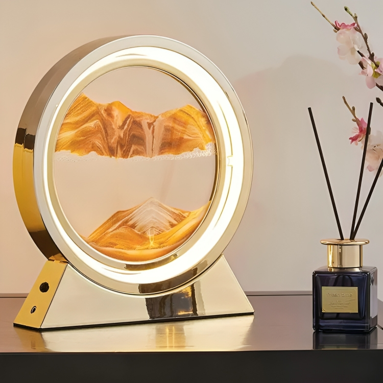 50 % DE REMISE TEMPORAIRE | SandAura™ | Lampe de table en sablier créatif en sable mouvant