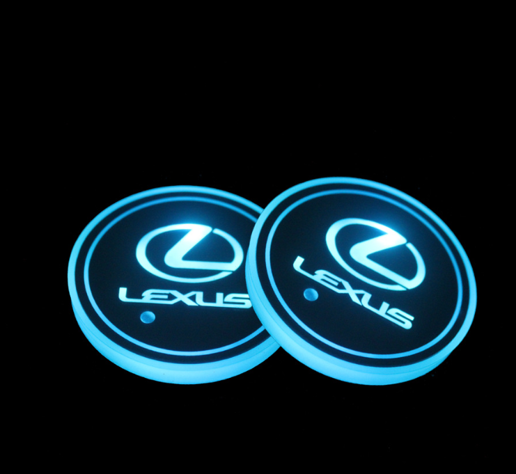 1+1 OFFERT · AUJOURD'HUI · LumiCoasters™ · Porte-gobelets lumineux pour voiture