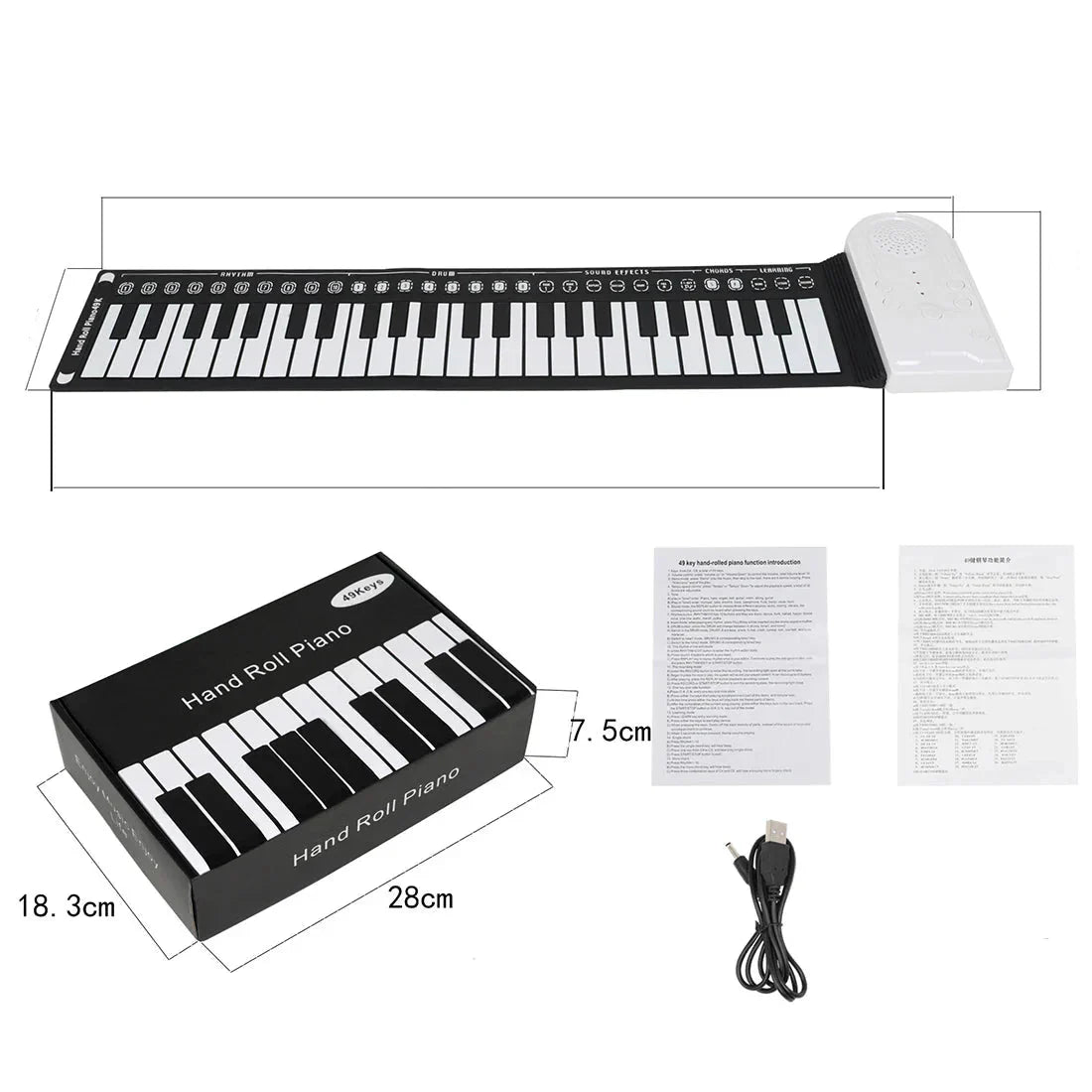 RollTune™ | Piano rollable portatif