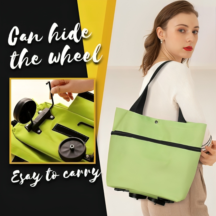50 % DE REMISE TEMPORAIRE | TrolleyTote™ | Sac de courses pliable avec roues