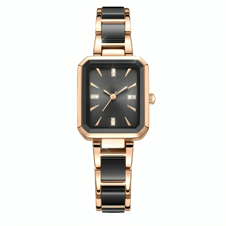 50% DE REMISE TEMPORAIRE | TimeLuxe™ | Montre bracelet en quartz rectangulaire élégante pour femmes