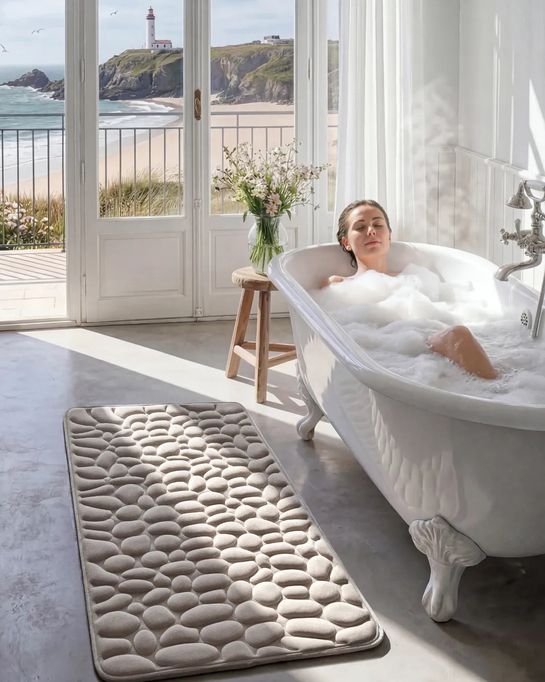 -50 % · OFFRE LIMITÉE · ZenDry™ · Tapis de bain