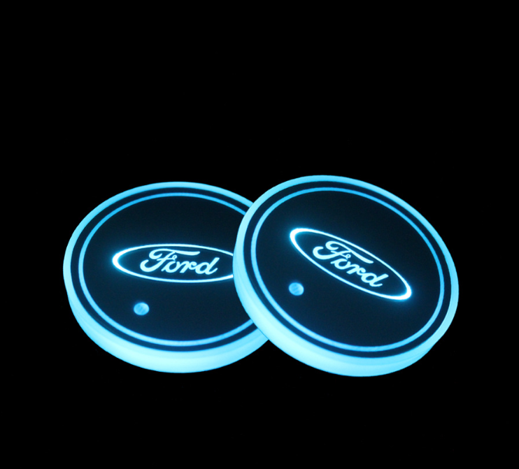 1+1 OFFERT · AUJOURD'HUI · LumiCoasters™ · Porte-gobelets lumineux pour voiture